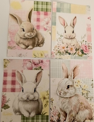 Korttikuvat PUPUT / 4 kpl -setti / A6