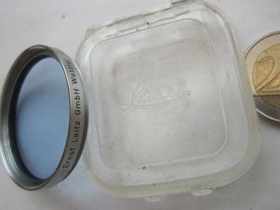 VANHA Leica Leitz Suodatin Bl Sininen + Alkup. Kotelo