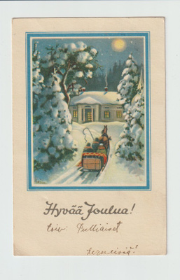 Postikortti, JOULUKORTTI, vanha