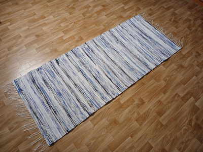 Vaalea räsymatto 176x73cm (2)
