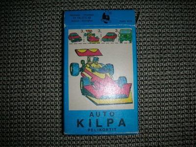 Vanhat autokilpa pelikortit