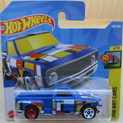 Chevrolet Stepside Pick-Up Blue -69 Hot Wheels Art Cars 1:64