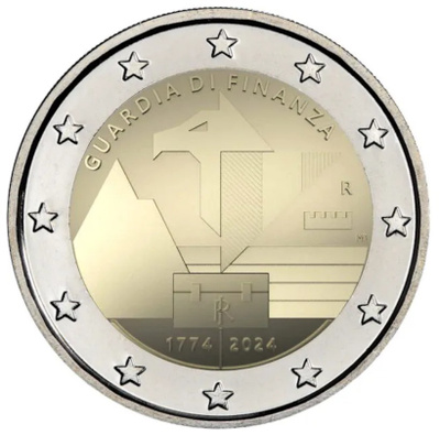 ** ITALIA 2€ 2024 Guardia di Finanza pillerissä **