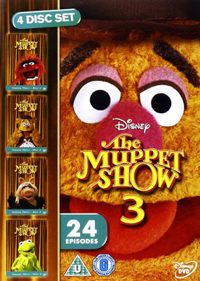 Muppet Show: 3.kausi 4DVD, Stallone, Alice Cooper ym -- RARE