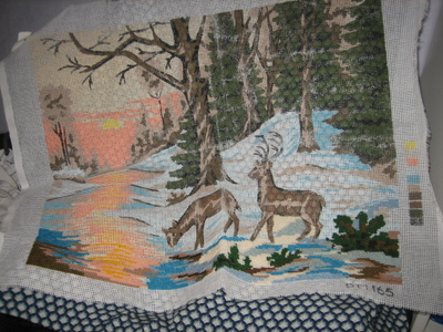 Kanavatyöpohja Hirvet metsässä