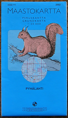 PYHÄLAHTI maastokartta 1:20 000 (2002)