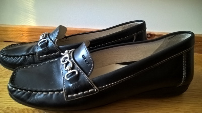 Mustat Geox Repsira Kävelykengät nahkaa / Loaferit - koko 37