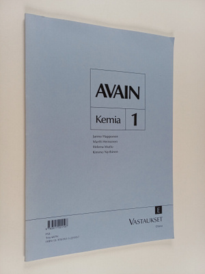 Avain E : kemia, 1 - Vastaukset