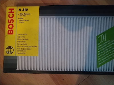 AlfaRomeo, Fiat, Iveco, Lancia Raitisilmasuodatin Bosch A310