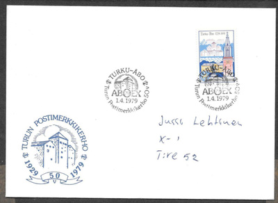 Turku - Turun postimerkkikerho 50v 1.4.1979