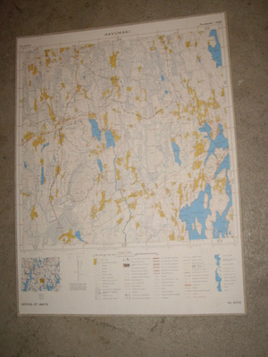 Havumäki Topografinen kartta 72x54cm