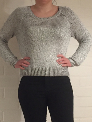 H&M hopeinen kimalle neule koko S
