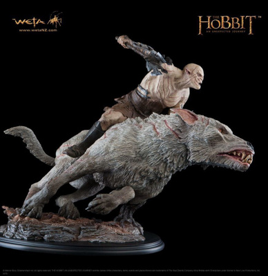 SIDESHOW WETA Azog defiler on warg   - HEAD HUNTER STORE.