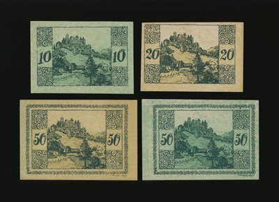 Itävalta 10, 20, 50, 50 Heller, Windegg 1920