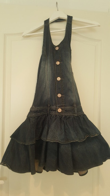 Uusi Pomp de lux farkku mekko koko 146 / 152cm