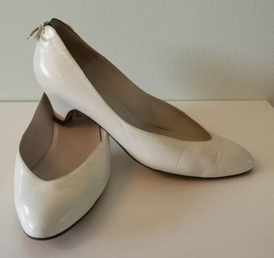 Vintagea, italialaiset, valkoiset avokkaat, koko 38