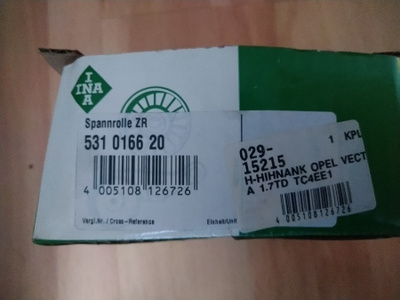 Mazda 323 D, Opel D Hammashihnan kiristinrulla INA531016620