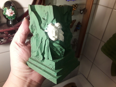 Meissen ? bisquit keramiikka art Deco pieni koristevaasi