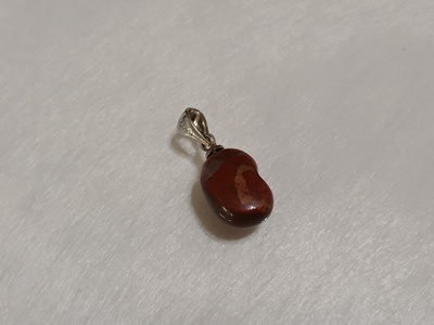 18k Gold plated Jasper kivi riipus