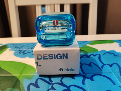 Iittala Vitriini rasia vaaleansininen 60 x 60 mm
