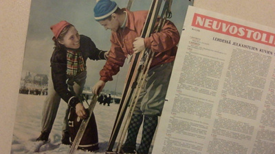 Neuvostoliitto, 5 kpl. 1956, mukana suomennos-sivu.