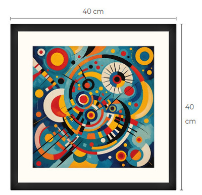 Uusi uniikki abstrakti art print taulu 40 cm x 40 cm