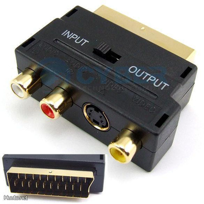 RCA S-VIDEO COMPOSITE RCA AV SCART ADAPTERI, UUSI