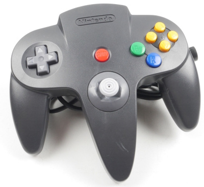 Nintendo 64 Black Controller (Refurbished)