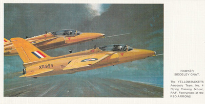 LENTOKONEKORTTI - HAWKER SIDDELEY GNAT
