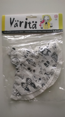 Uusi Kakara väritettävä nuken mekko
