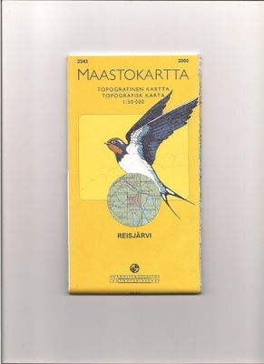 Maastokartta 1:50 000 Reisjärvi