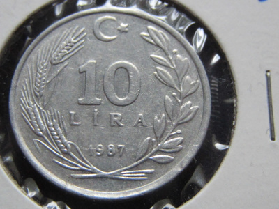 10 lira 1987 Turkki-Turkey
