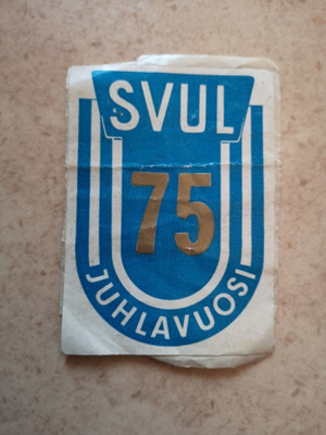 SVUL 75 Juhlavuosi - tarra