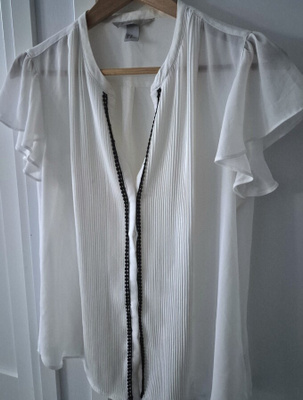 H&M Conscious valkoinen Paitapusero / Paita - koko 46