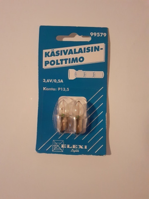 Polttimo 3,6V.  2kpl