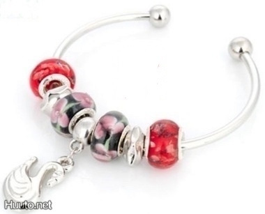 650 .. Käsityönä Fashion Bohemian Lampwork .. Rannekoru