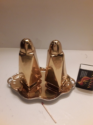 KULTAMAALATUT SIROTTIMET.  ART DECO TYYLISET