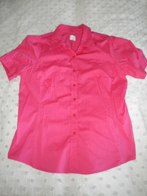 UPEA PINKKI POPLIINIPAITA KOKO:XL