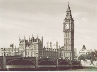 TAULUKUVA... "BIG BEN & LONTOON PARLAMENTTITALO" / (UUSI)