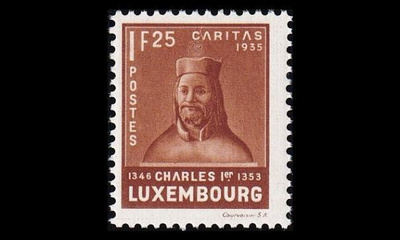 Luxemburg 288 ** Lastenapu 1.25 Fr + 75 C (1935)