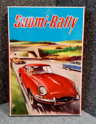 Suomi Rally vintage paletti peli. Hieno kunto