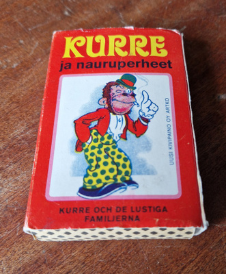 Kurre ja Nauruperheet Vintage Pelikortit