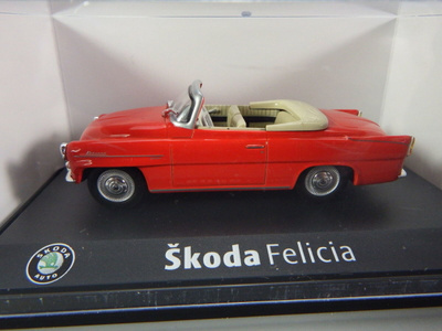 Abrex 1/43 Skoda Felicia uusi paketissa