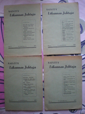 Naisten liikunnan johtaja 1957: 1-4