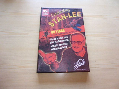 Hämähäkkimies Stan Lee canvastaulu koko 20 cm x 30 cm