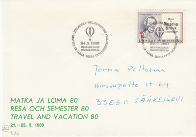 ERIKOISLEIMA , Matka-ja lomamessut, Helsinki 24.3.1980