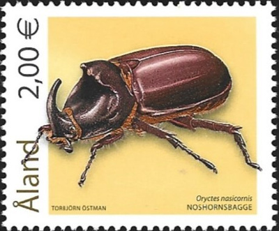 Åland 2006  Kovakuoriaisia Sarvikuonokas 2,00 €  ** LaPe 261