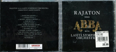 LAULUYHTYE RAJATON . CD-LEVY . RAJATON SINGS ABBA