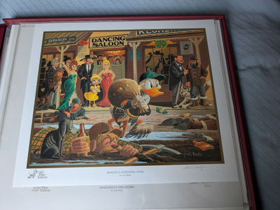 Carl Barksin AR litografit, täydellinen Gold Plate kokoelma