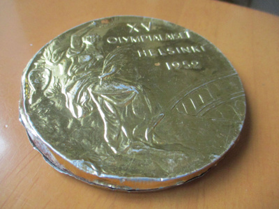 1952 Olympialaiset  Hellas suklaa halk 8cm